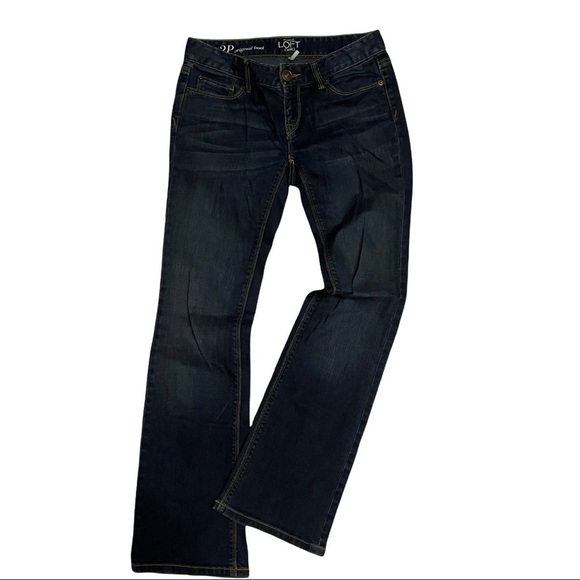 Ann Taylor Loft Faded Bootcut Blue 2P Petite Denim Jeans - Picture 1 of 7